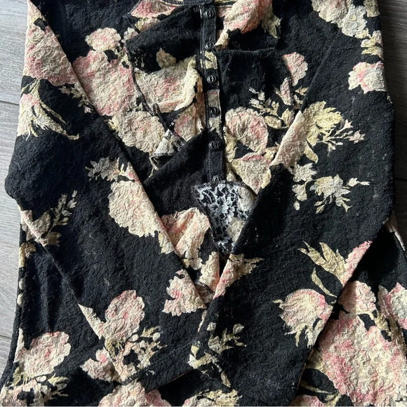 Ralph Lauren Floral Print Lace Stretch Blouse - Picture 9 of 15